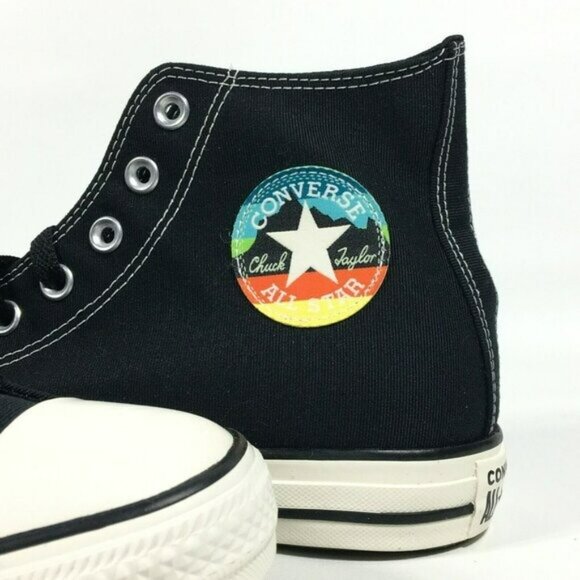 Converse All Stars CTAS HI Sneakers Mens 9 Women 11 Black 170927F - Picture 6 of 10
